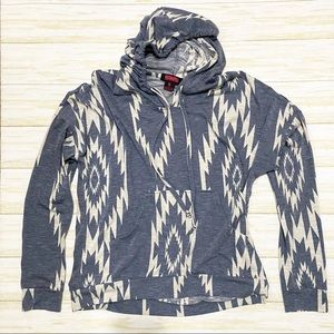 Rock & Roll Cowgirl Aztec Print Hoodie